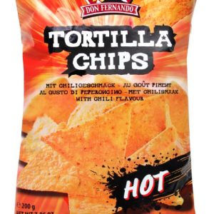 Tortilla chips with chili flavour 200g