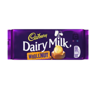 Cadbury Dairy Milk Whole Nut Chocolate 120g