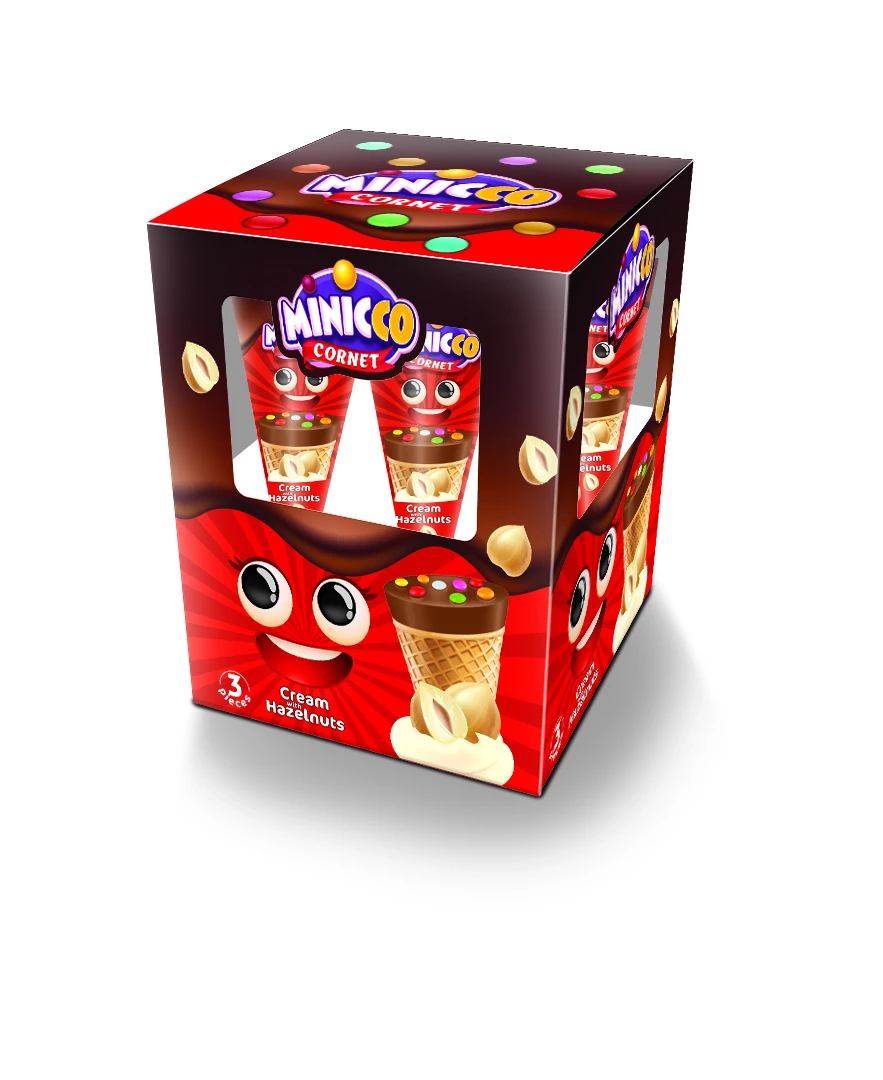 ANL Wafer Minicco W/Choco Hazelnut 25 gr x 3 PCS - Image 2