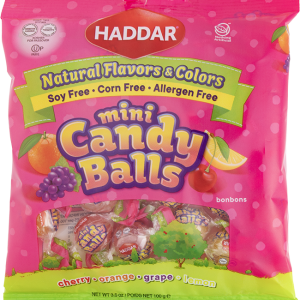 Candy Balls Mini Fruity 3.5Oz Haddar (P)