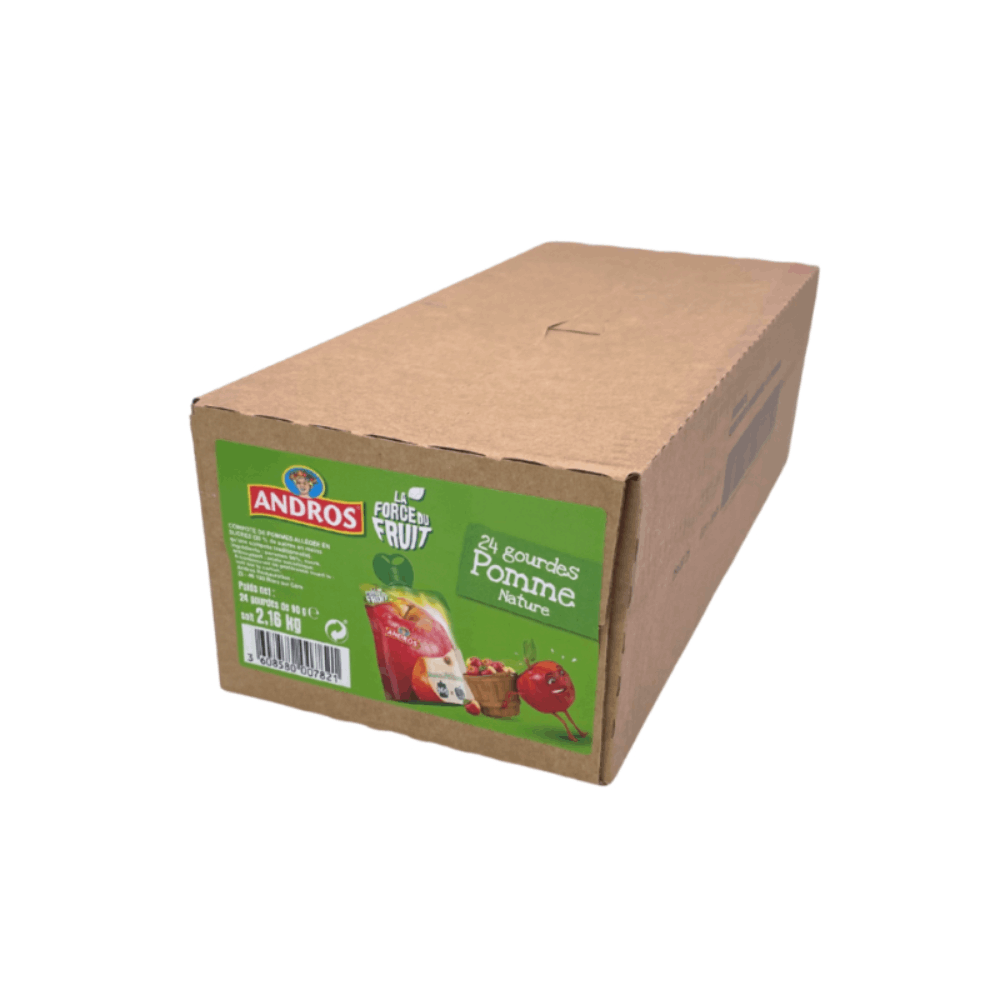 Andros Apple Compote Pouches 90g x 24 - Image 3