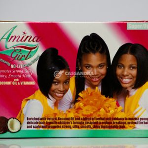 Amina Girl with Coconut Oil and Vitamins