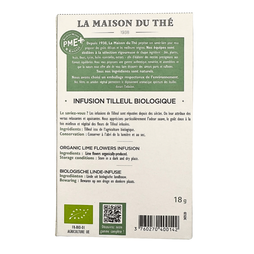La Maison du The Linden Herbal Tea 15 Tea Bags - Image 6