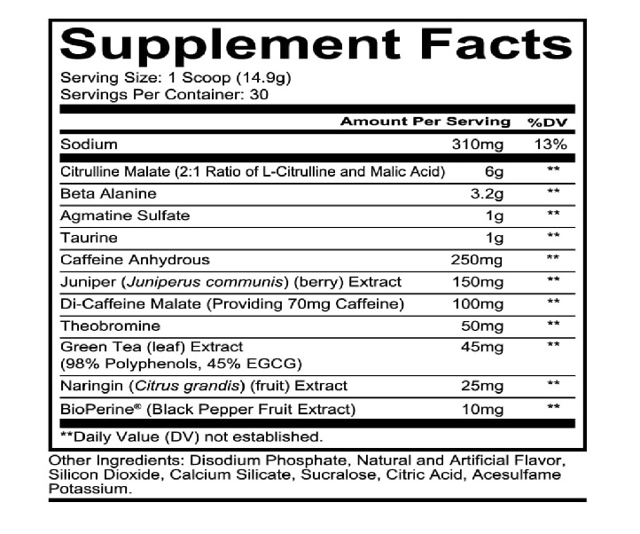 Total War PreWorkout Blueberry Lemonade Flavor - Image 3