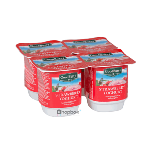 Goodburry Fruit Yoghurt 0.1% -Strawberry(4pcs) 125g