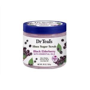 Dr Teal’s Shea Sugar Body Scrub with Black Elderberry