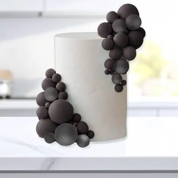 Black Mixed Decorative Balls Pack of 20 - Image 3