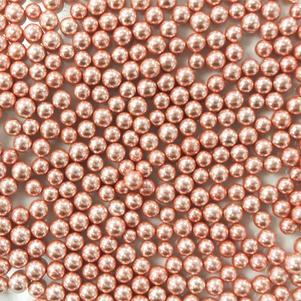 Rose Gold Metallic Balls 4mm - Image 2