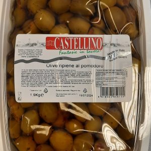 Castellino Large Green Olives Stuffed with Sundried Tomatoes 1.9kg