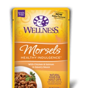 Wellness Healthy Indulgence Chicken & Salmon Morsels Pouches for Adult Cats